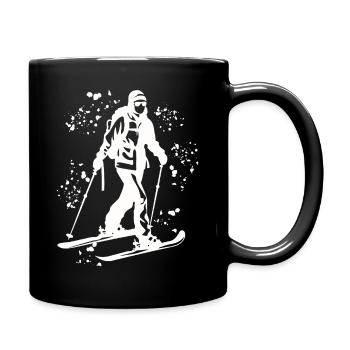 Alpine skier Winter sports Ski touring - Full Colour Mug - black - Right