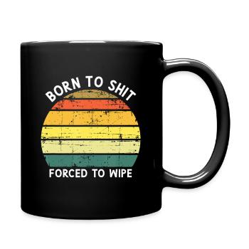 T-shirt humoristique rétro Sunset - Mug uni - noir - Droite