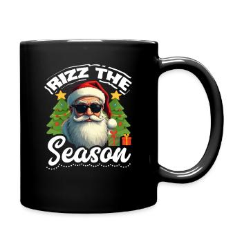 Rizz The Season Cool Santa Christmas Meme - Full Colour Mug - black - Right