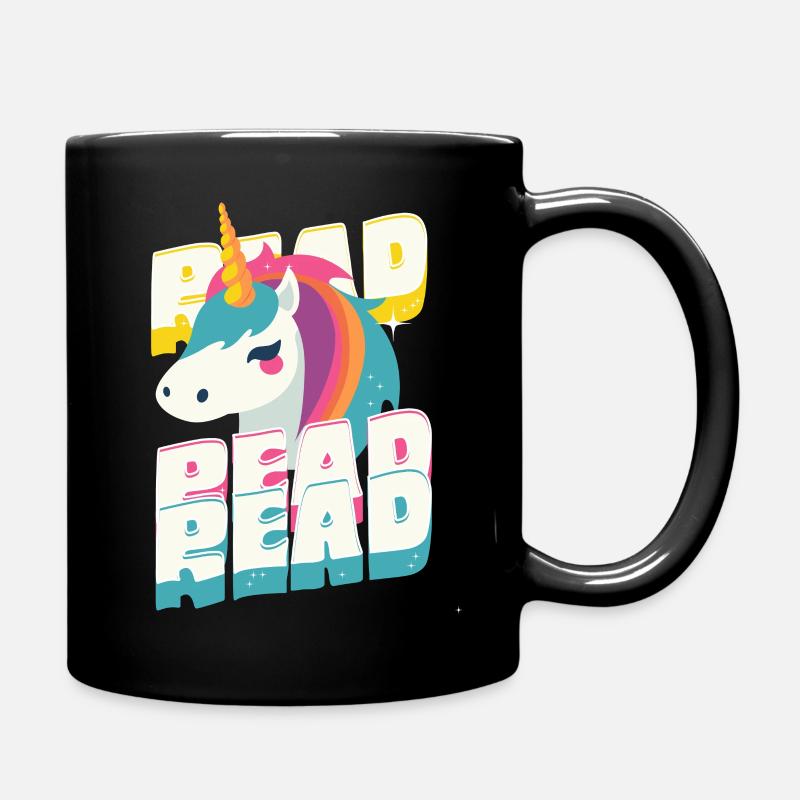 3x_Read - Unicorn - Full Colour Mug - black