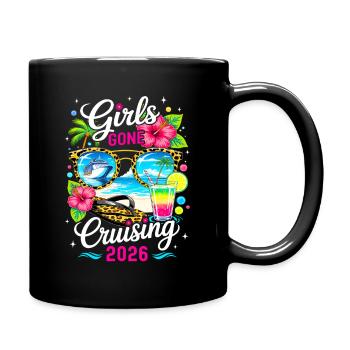 Les filles sont parties en croisière en vacances tropicales 2026 - Mug uni - noir - Droite