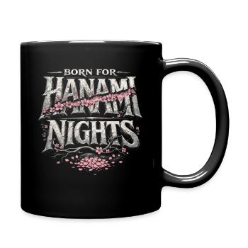 Cherry Blossom Sakura Cherry Blossom - Full Colour Mug - black - Right