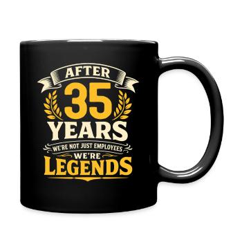 35th Anniversary of the Company Service Anniversary of Work - Full Colour Mug - black - Right