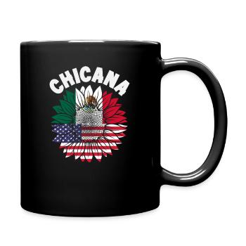 Fierté du Mexique & Maison Drapeau du Mexique - Mug uni - noir - Droite