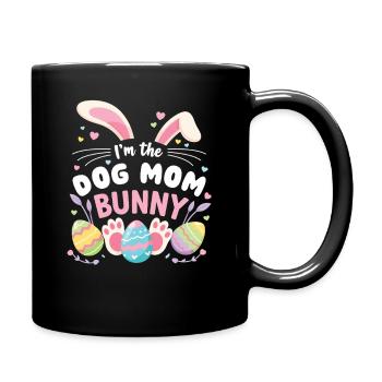 Je suis la famille de Pâques Douce Maman Chien - Mug uni - noir - Droite