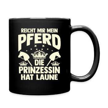 Steckenpferd Hobbyhorse Hobby Horsing - Tasse einfarbig - Schwarz - Rechts