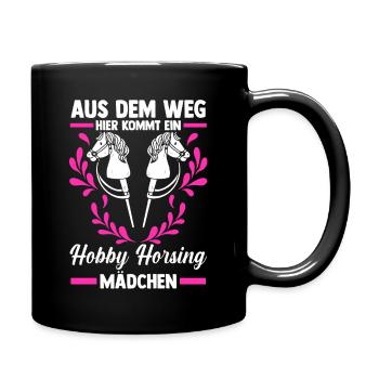 Steckenpferd Hobbyhorse Hobby Horsing - Tasse einfarbig - Schwarz - Rechts
