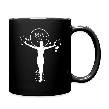 Gymnastique, cercleaux, gymnastique rythmique - Mug uni - noir - Droite