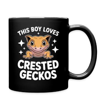 Crowned Gecko Sayings Funny Crowned Gecko Gift - Full Colour Mug - black - Right