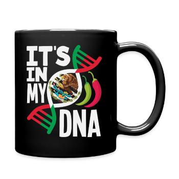 Mexiko Stolz & Heimat Mexikaner Mexico Flagge - Tasse einfarbig - Schwarz - Rechts