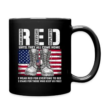 RED Friday : Rappelez-vous que tout le monde est déployé chez eux - Mug uni - noir - Droite
