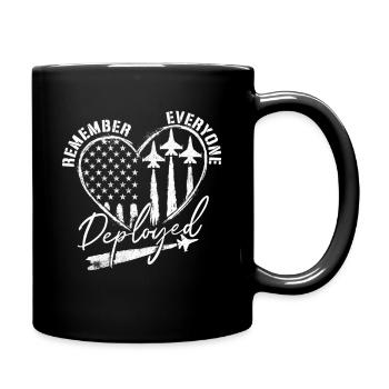 Souvenez-vous que tout le monde a déployé des troupes RED Friday - Mug uni - noir - Droite