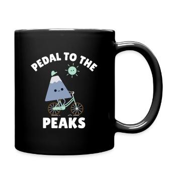 Radfahrerpfadfinder, Mountainbike, Radfahrer, Camper, Vorteil - Tasse einfarbig - Schwarz - Rechts