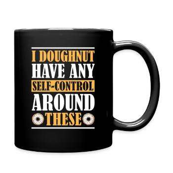 Restauration rapide en donuts - Mug uni - noir - Droite