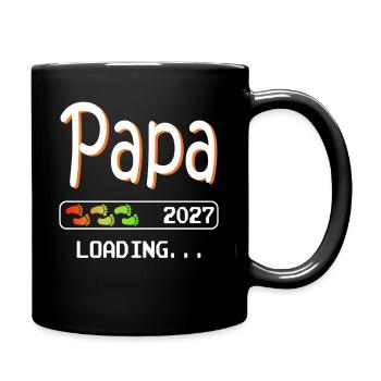 Dad 2027 loading Father-to-be Pregnancy - Full Colour Mug - black - Right