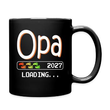 Grandpa-to-be 2027 loading future grandfather - Full Colour Mug - black - Right