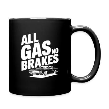 All Gas No Brakes - Full Colour Mug - black - Right