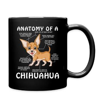 T-shirt Chihuahua Anatomie – T-shirt Dog Lover - Mug uni - noir - Droite