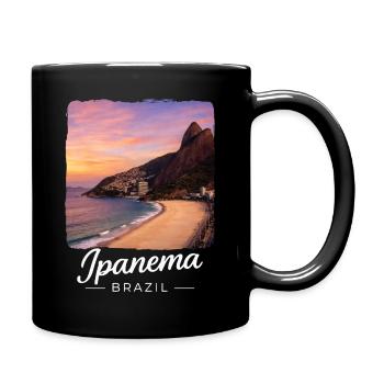 Ipanema, Brazil - Full Colour Mug - black - Right
