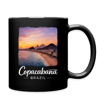 Copacabana Brazil Sunset Beach Magic - Full Colour Mug - black - Right