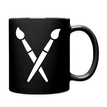 Brush, Painting, Art Symbol - Full Colour Mug - black - Right