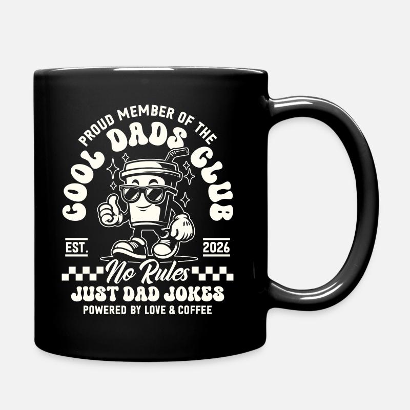Cool Dads Club - Papa 2026 Geschenk - Tasse einfarbig - Schwarz
