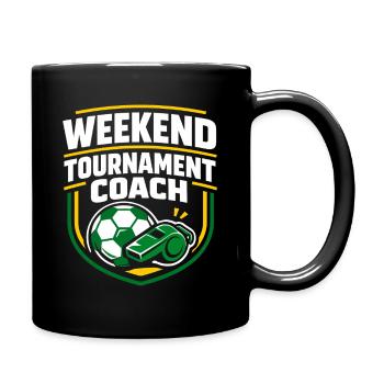 Soccer Training Youth Sports Coach - Full Colour Mug - black - Right