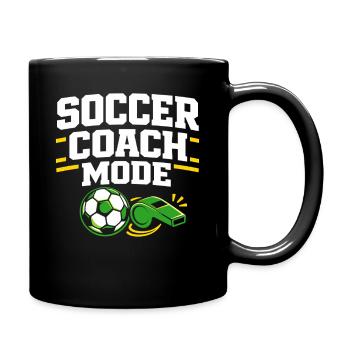 Soccer Training Youth Sports Coach - Full Colour Mug - black - Right