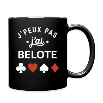 Belote - Tasse einfarbig - Schwarz - Rechts
