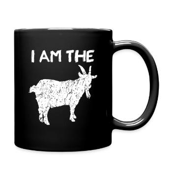 Ich bin die GOAT-Silhouette - Tasse einfarbig - Schwarz - Rechts