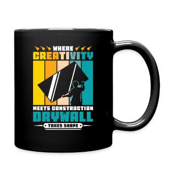 Drywall Drywall Builder Drywall Fitter - Full Colour Mug - black - Right