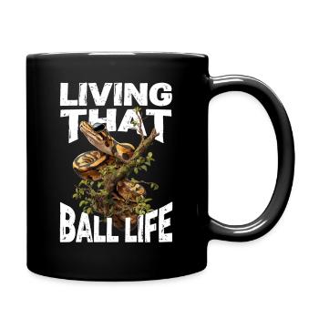 King Python Snakes Lover Terrarium Python - Full Colour Mug - black - Right