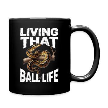 King Python Snakes Lover Terrarium Python - Full Colour Mug - black - Right