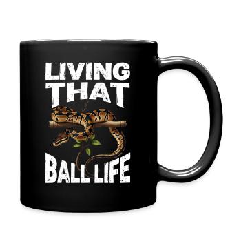King Python Snakes Lover Terrarium Python - Full Colour Mug - black - Right