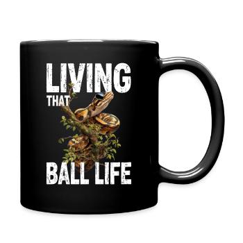 King Python Snakes Lover Terrarium Python - Full Colour Mug - black - Right