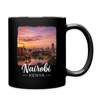 Nairobi Kenya - Tasse einfarbig - Schwarz - Rechts