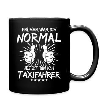 Taxifahrer - Tasse einfarbig - Schwarz - Rechts