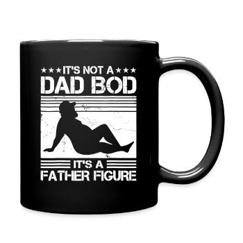 Silhouette du corps de figure paternelle - Mug uni - noir - Droite