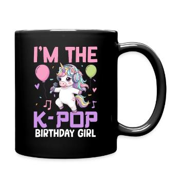 Je suis la fille d’anniversaire de K Pop - Mug uni - noir - Droite