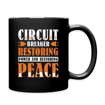 Électricien, technicien en électronique, électricien - Mug uni - noir - Droite
