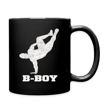 Breakdance B-Boy Street Dance Hip Hop - Full Colour Mug - black - Right