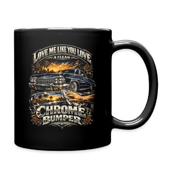 Lowrider Auto - Tasse einfarbig - Schwarz - Rechts
