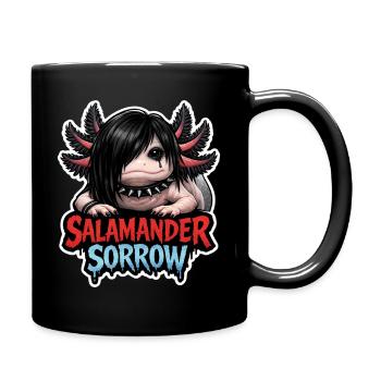 Axolotl-liebhaber, Süßer Axolotl, Lustiger - Tasse einfarbig - Schwarz - Rechts