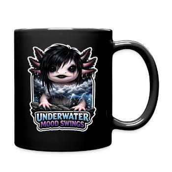 Axolotl-liebhaber, Süßer Axolotl, Lustiger - Tasse einfarbig - Schwarz - Rechts