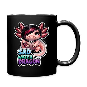 Axolotl-liebhaber, Süßer Axolotl, Lustiger - Tasse einfarbig - Schwarz - Rechts
