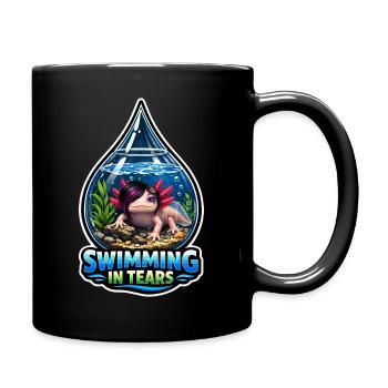 Axolotl lover, Cute Axolotl, Funny - Full Colour Mug - black - Right