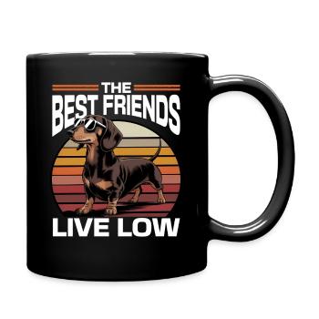 Teckel de race de chien drôle - Mug uni - noir - Droite
