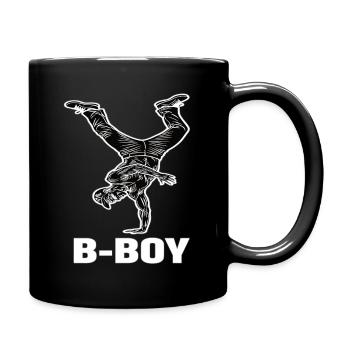 Breakdance B-Boy Street Dance Hip Hop - Full Colour Mug - black - Right