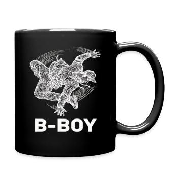 Breakdance B-Boy Street Dance Hip Hop - Full Colour Mug - black - Right