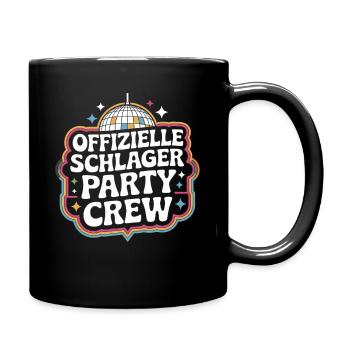 Schlager Party Crew Mallorca Festival JGA Malle - Tasse einfarbig - Schwarz - Rechts